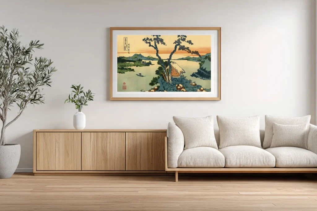 Hokusai 36 Views No.29 - #029 Lake Suwa in Shinano Province – Hokusai