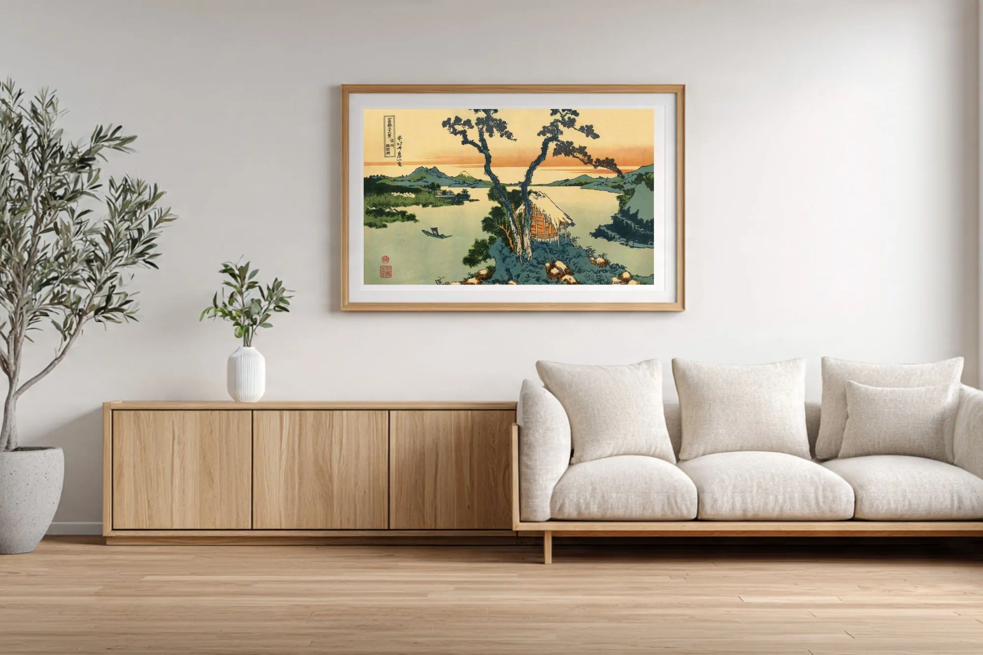 #29 Lake Suwa in Shinano Province